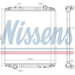 Radiator NISSENS 6063730 OE Ref 42536979