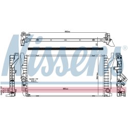 Radiator NISSENS 606385 OE Ref 17118645778