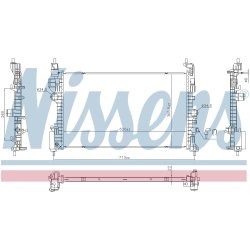 Radiator NISSENS 606390 OE Ref 39059781