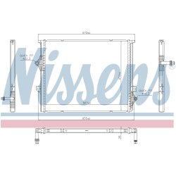 Radiator ( Water Cooled Intercooler) NISSENS 606397 OE Ref 17118625430
