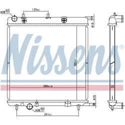 Radiator NISSENS 606400 OE Ref 1330C0
