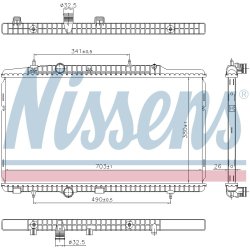 Radiator NISSENS 606405 OE Ref 9807681380