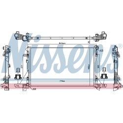Radiator NISSENS 606411 OE Ref 214106556R