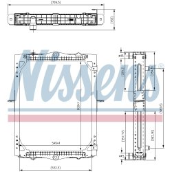 Radiator NISSENS 606425 OE Ref 1709099