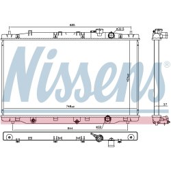 Radiator NISSENS 606443 OE Ref 19010RSXG01 NISSENS