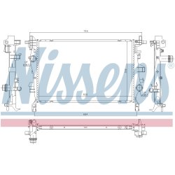 Radiator NISSENS 606445 OE Ref 51965905 NISSENS
