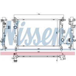 Radiator NISSENS 606447 OE Ref 52009105 NISSENS