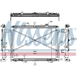 Radiator NISSENS 606496 OE Ref 2049371