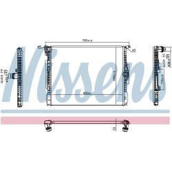 Radiator NISSENS 606513 OE Ref 17118625426