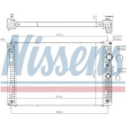 Radiator NISSENS 606515 OE Ref 214604GD5A