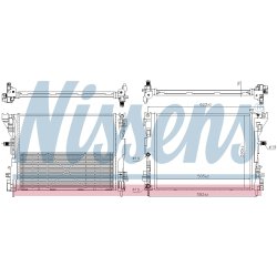 Radiator NISSENS 606653 OE Ref 214104950R NISSENS