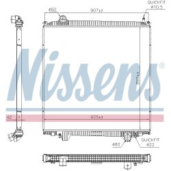 Radiator NISSENS 606691 OE Ref 81061006820