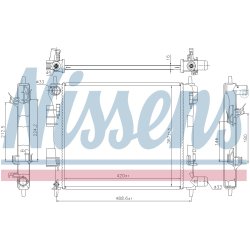 Radiator NISSENS 606702 OE Ref 25310B9100 NISSENS