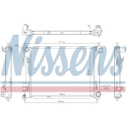 Radiator NISSENS 606731 OE Ref 25310H8300 NISSENS
