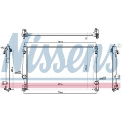 Radiator NISSENS 606786 OE Ref 16400F0010