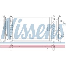 Radiator NISSENS 606790 OE Ref 21410ZN50A
