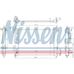 Radiator NISSENS 606804 OE Ref 25310H9050