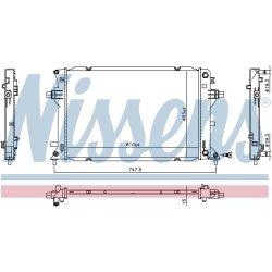 Radiator NISSENS 606811 OE Ref 25310G7000