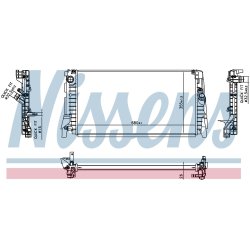 Radiator NISSENS 606812 OE Ref 8645782