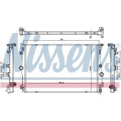 Radiator NISSENS 606815 OE Ref 247500020368