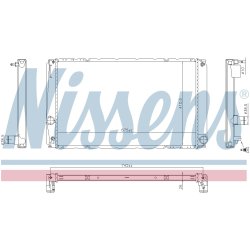 Radiator NISSENS 606818 OE Ref 164000V031