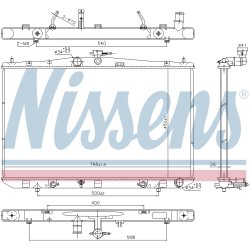 Radiator NISSENS 606822 OE Ref 160410P270
