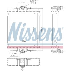 Radiator NISSENS 606863 OE Ref 17118625447
