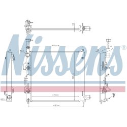 Radiator NISSENS 606866 OE Ref 25310G6250