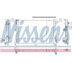 Radiator NISSENS 606869 OE Ref 52150725
