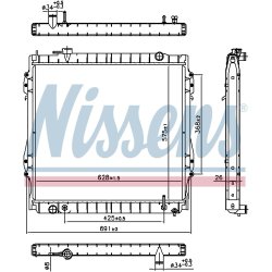 Radiator NISSENS 606946 OE Ref 164100C041