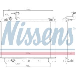 Radiator NISSENS 606951 OE Ref 17700M68P00 NISSENS
