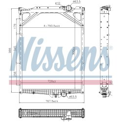 Radiator NISSENS 606978 OE Ref 85000658