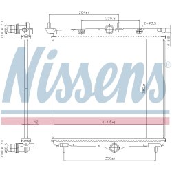 Radiator NISSENS 607031 OE Ref 1663937680