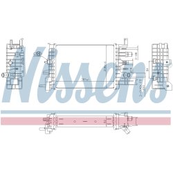 Radiator ( Water Cooled Intercooler) NISSENS 607033 OE Ref 214106421R
