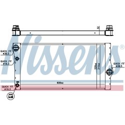 Radiator NISSENS 60769 OE Ref 17118509175 NISSENS