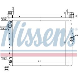 Radiator NISSENS 60776 OE Ref 17117603745 NISSENS