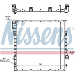 Radiator NISSENS 60788A OE Ref 1710.1.439.103 NISSENS