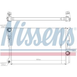 Radiator NISSENS 60809 OE Ref 17117632080 NISSENS