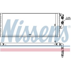 Radiator (Water Cooled Intercooler) NISSENS 60872 OE Ref 17117604070 NISSENS