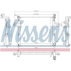 Radiator NISSENS 61038 OE Ref K55116842AB NISSENS