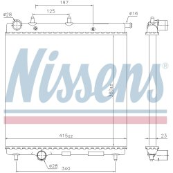Radiator NISSENS 61277 OE Ref 1330.E5 NISSENS