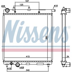 Radiator NISSENS 61279 OE Ref 1331.TT NISSENS