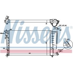 Radiator NISSENS 61317A OE Ref 1331.CV NISSENS