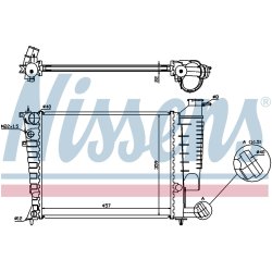 Radiator NISSENS 613671 OE Ref 1301.J9 NISSENS