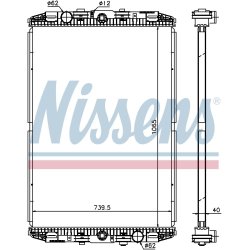 Radiator NISSENS 614170 OE Ref 1326966R