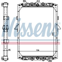 Radiator NISSENS 61419A OE Ref 0393435