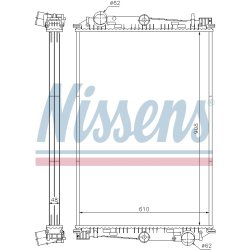 Radiator NISSENS 614270 OE Ref 1265520