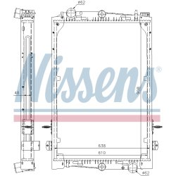 Radiator NISSENS 61427A OE Ref 1265520