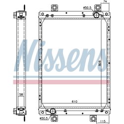 Radiator NISSENS 61439A OE Ref 1324253R