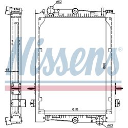 Radiator NISSENS 61440A OE Ref 1241581